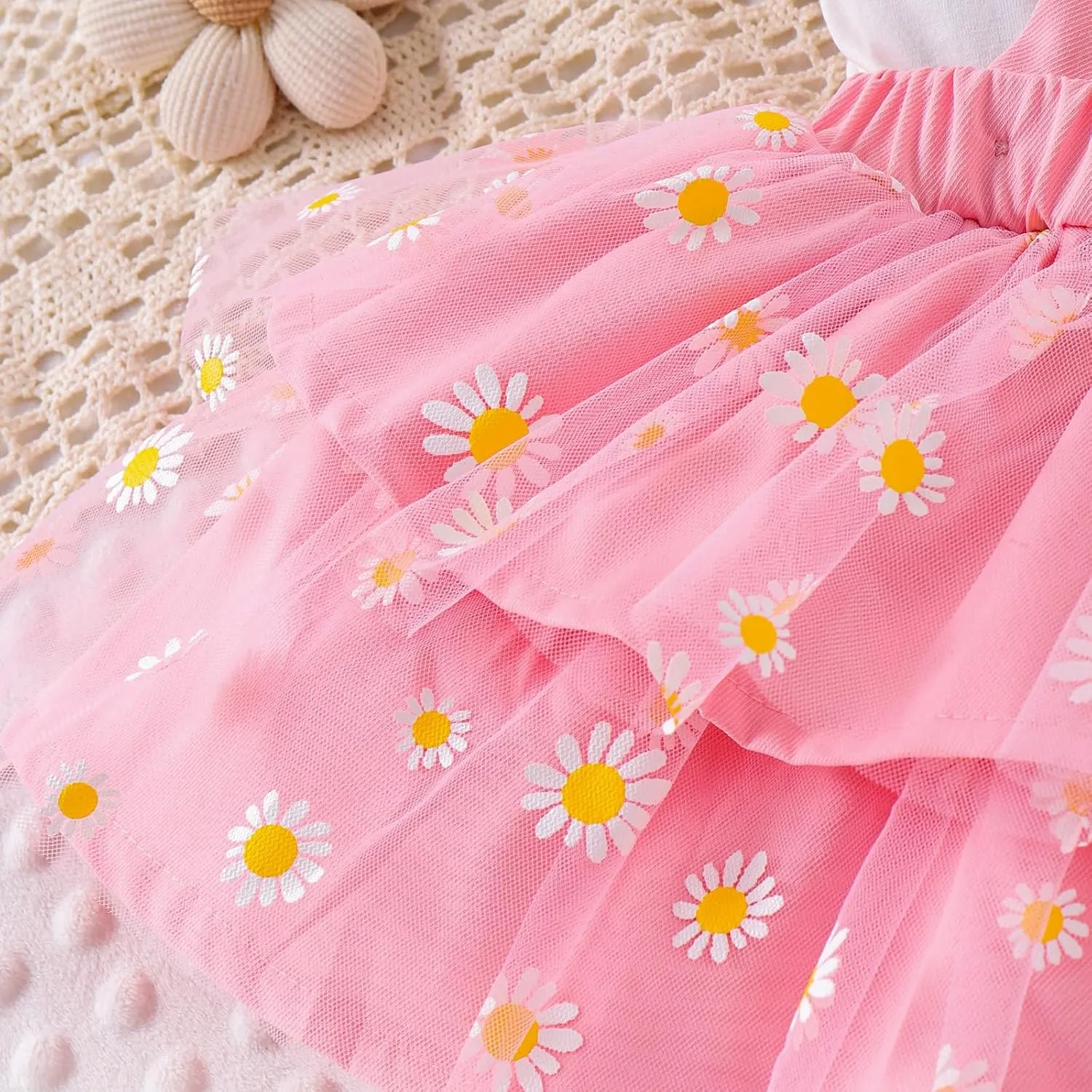 Baby Girl Clothes Newborn Ruffle Romper Cartoon Suspender Skirt Bow Headband Infant Summer Outfits 0-18 Months