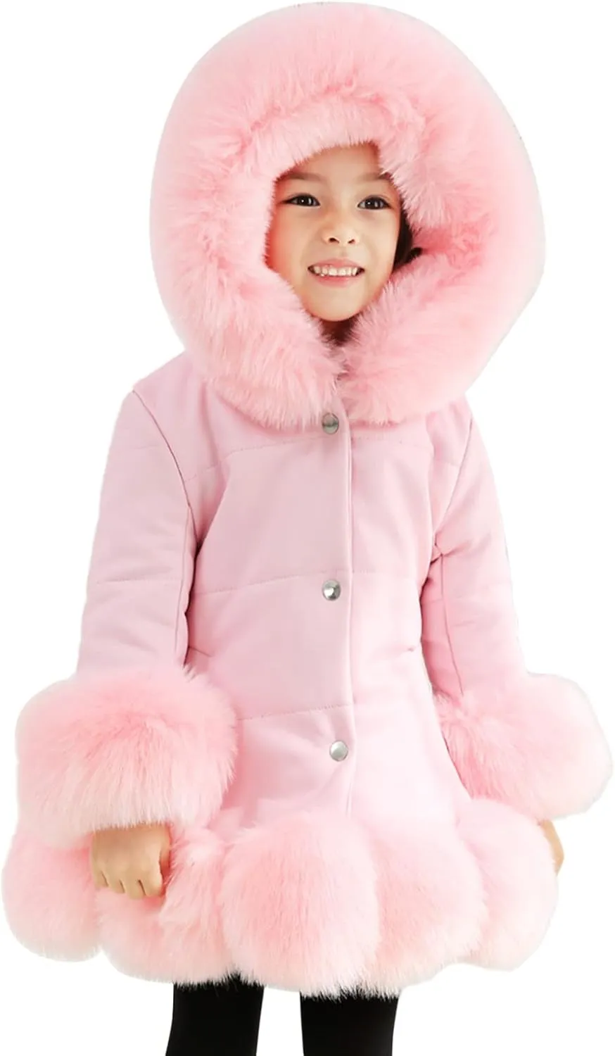 Baby Puffer Jacket Girls Lightweight Coat Thicken Warm Parka Puffer Ski Jacket Warmth Winter Outerwear