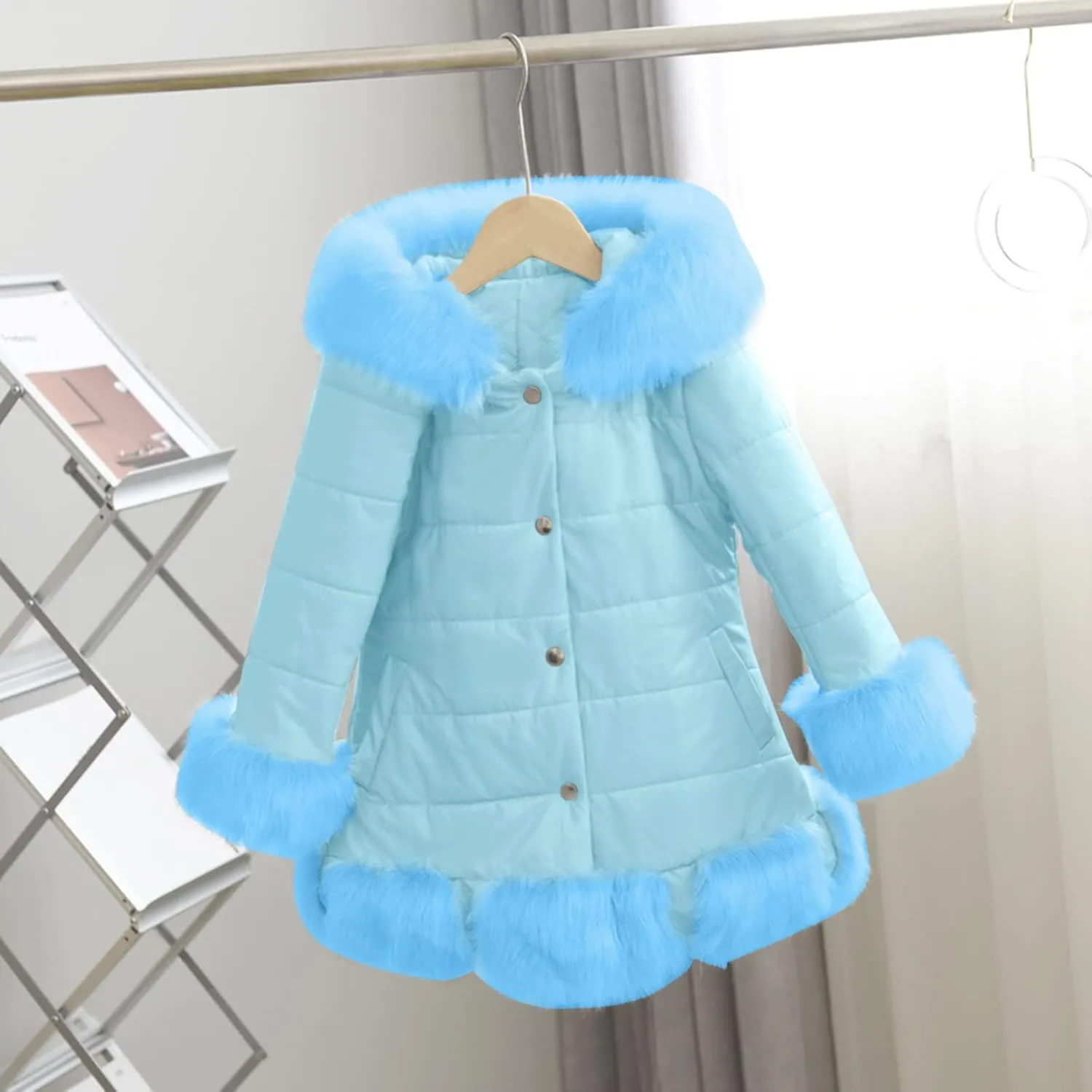 Baby Puffer Jacket Girls Lightweight Coat Thicken Warm Parka Puffer Ski Jacket Warmth Winter Outerwear