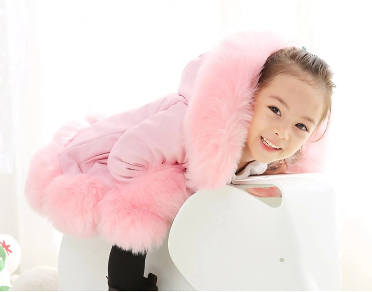 Baby Puffer Jacket Girls Lightweight Coat Thicken Warm Parka Puffer Ski Jacket Warmth Winter Outerwear