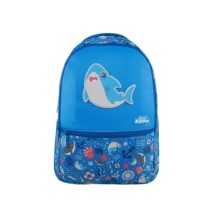Baby Shark Backpack (16L) | Lightweight & Durable Kid's School Bag | Spacious, Comfortable & Trendy Bag - Blue