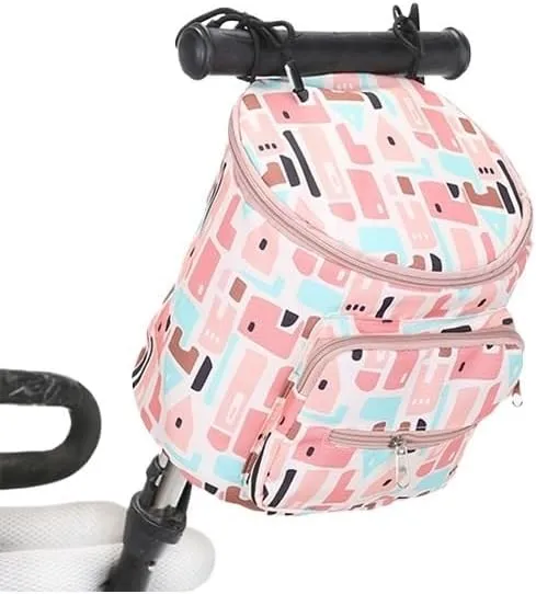 Baby Stroller Hanging Bag, Large Capacity Baby Stroller Accessories Storage Bag, Universal Outdoor Storage Bag(Green snail)