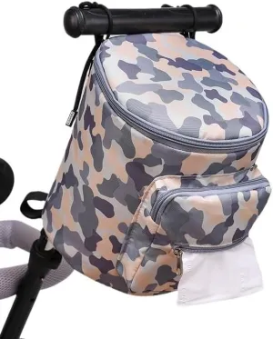 Baby Stroller Hanging Bag, Large Capacity Baby Stroller Accessories Storage Bag, Universal Outdoor Storage Bag(Trendy Camouflage)
