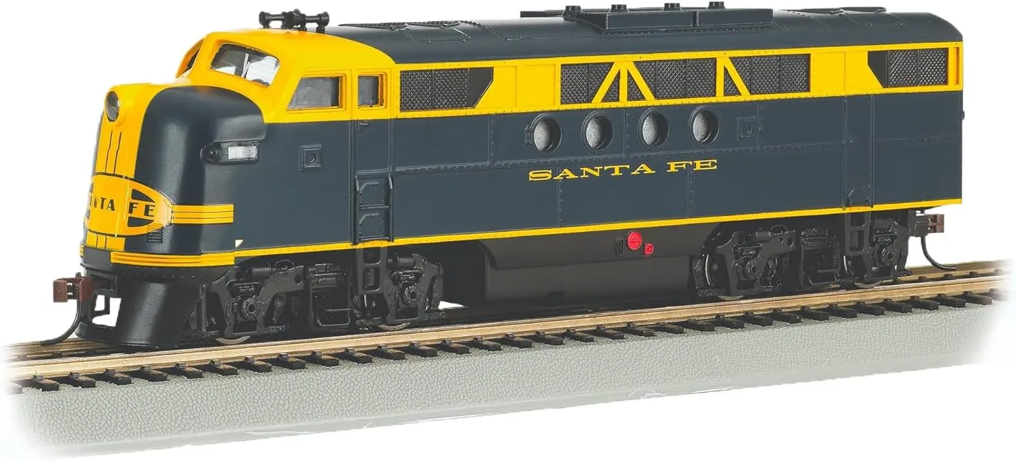 Bachmann Trains - F7A DCC Ready Locomotive - Santa FE - Blue & Yellow - Ho Scale