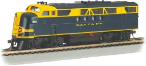 Bachmann Trains - F7A DCC Ready Locomotive - Santa FE - Blue & Yellow - Ho Scale