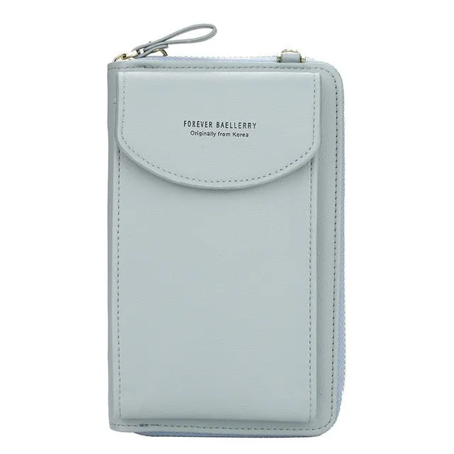 Baellerry 2020 Women Wallet Brand Cell Phone Wallet Big Card Holders Wallet Handbag Purse Clutch Messenger Shoulder Straps Bag