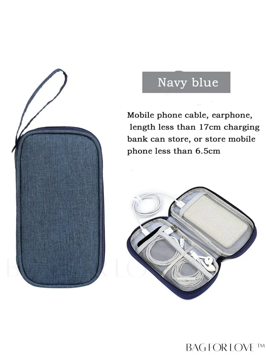 BagForLove - Compact Digital Cable Storage Bag with Zipper - Portable and Organized Solution