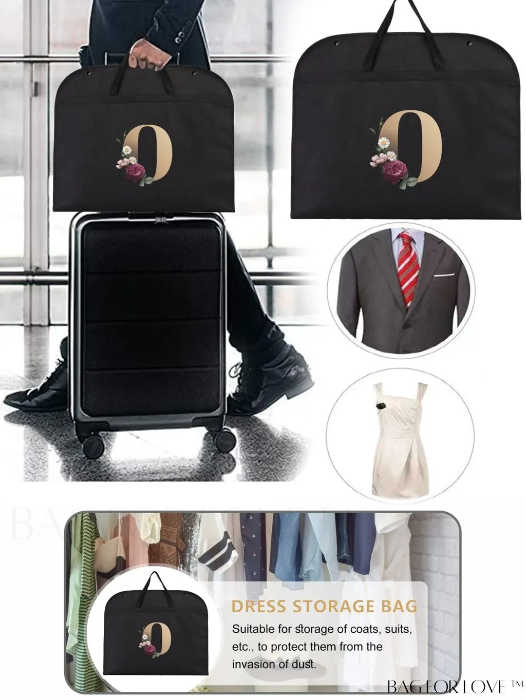 BagForLove - Wedding Dress Garment Storage Bag - Travel-friendly Clothing Organizer for Dust-free Storage