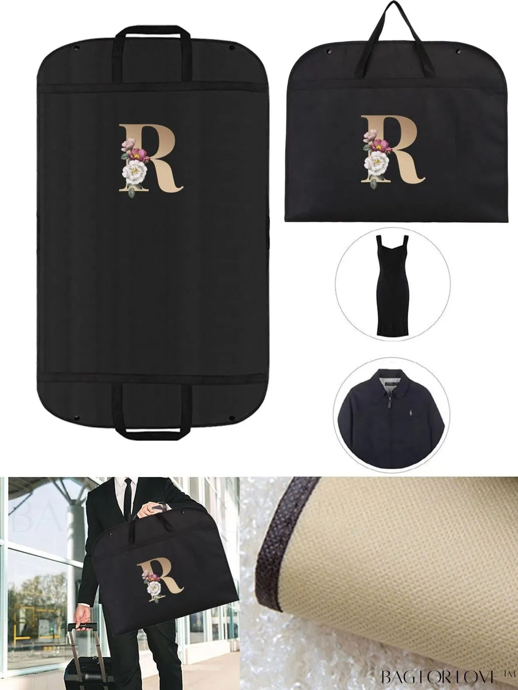BagForLove - Wedding Dress Garment Storage Bag - Travel-friendly Clothing Organizer for Dust-free Storage