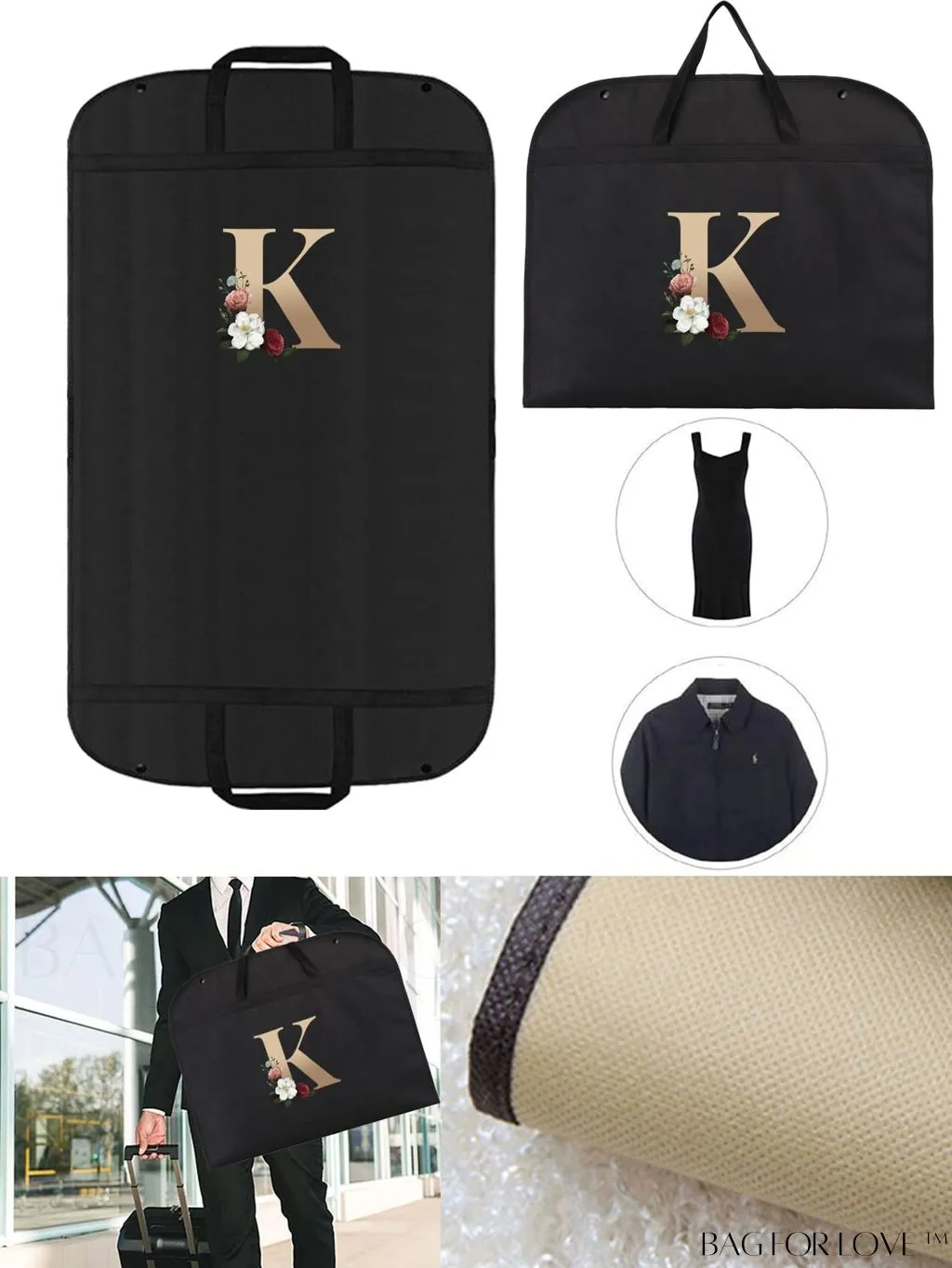 BagForLove - Wedding Dress Garment Storage Bag - Travel-friendly Clothing Organizer for Dust-free Storage