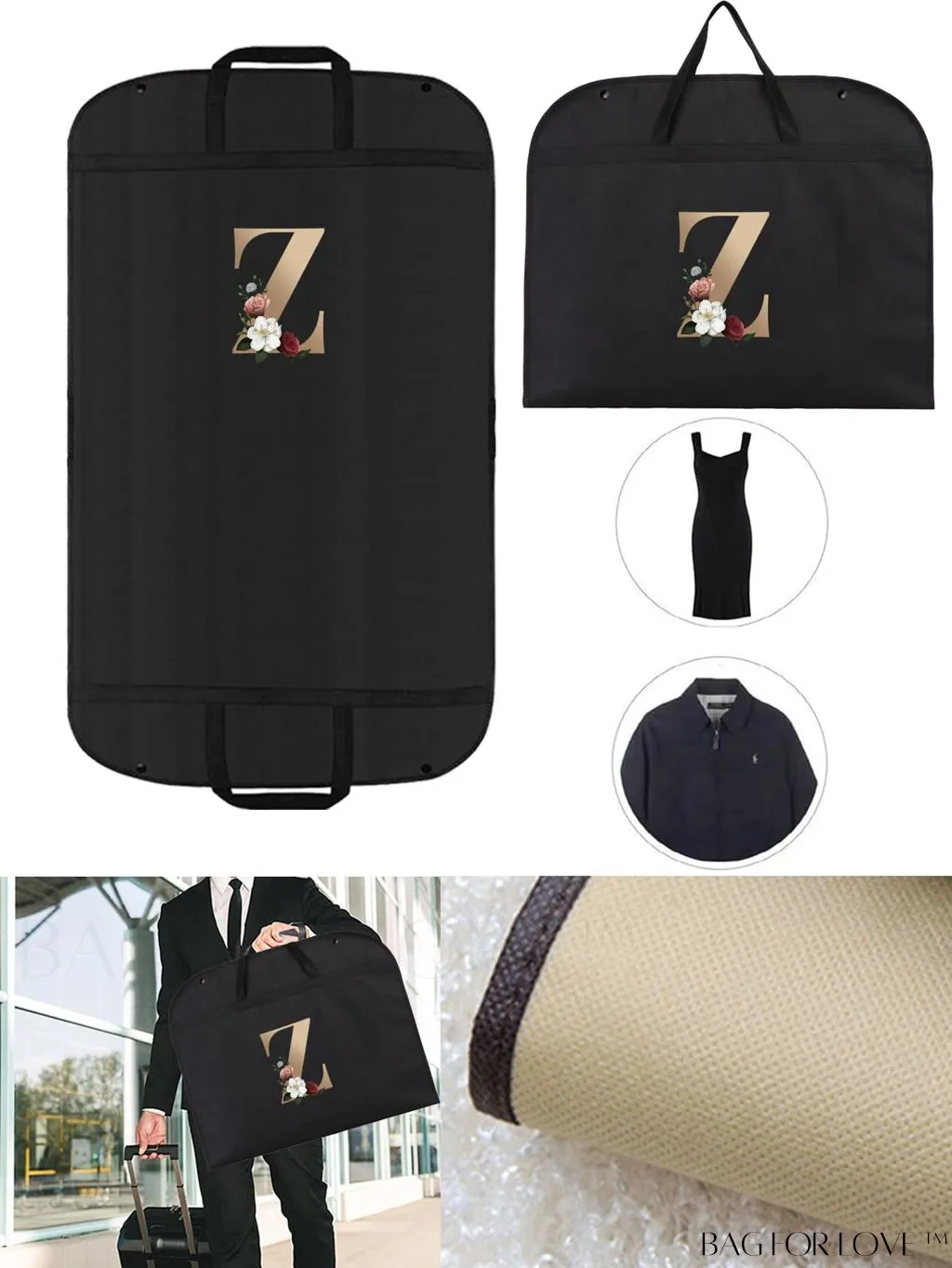BagForLove - Wedding Dress Garment Storage Bag - Travel-friendly Clothing Organizer for Dust-free Storage