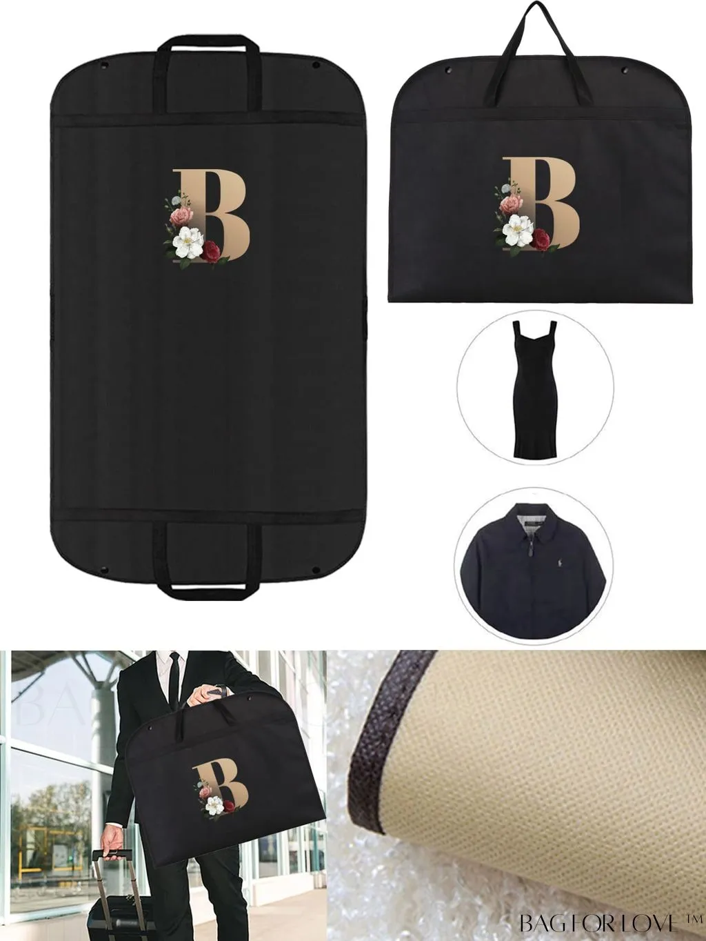 BagForLove - Wedding Dress Garment Storage Bag - Travel-friendly Clothing Organizer for Dust-free Storage