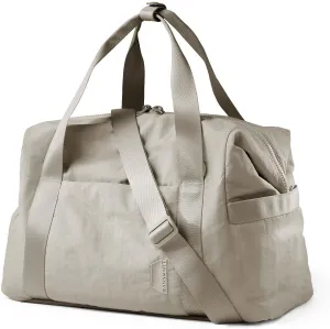 BAGSMART BAGSMART Gym Bag for Women, Carry on Weekender Overnight Travel Duffel Bags with Trolley Sleeve, Personal Item Travel Bag Tote Workout Dance Bag(Beige-Large)