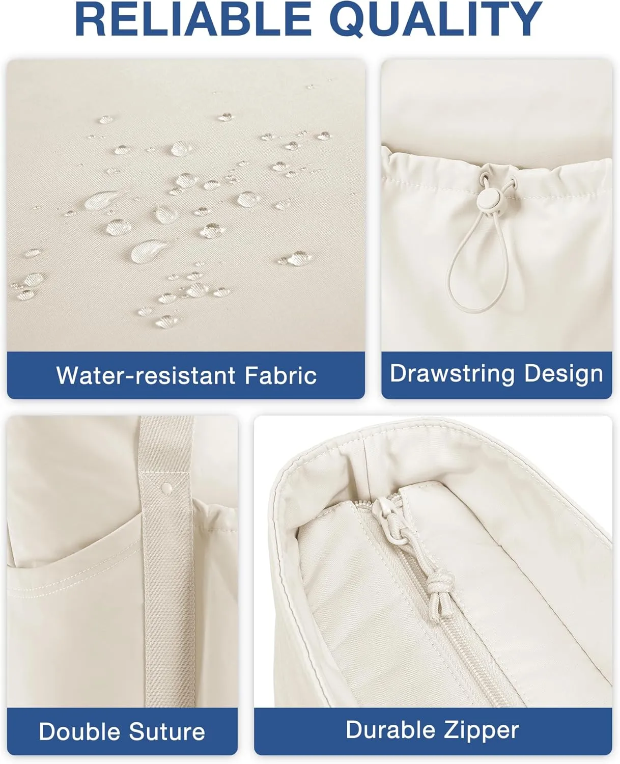 BAGSMART Tote Bag for Women, Tote Shoulder Bag with Laptop Compartment and Zipper Handbag for Travel, Work