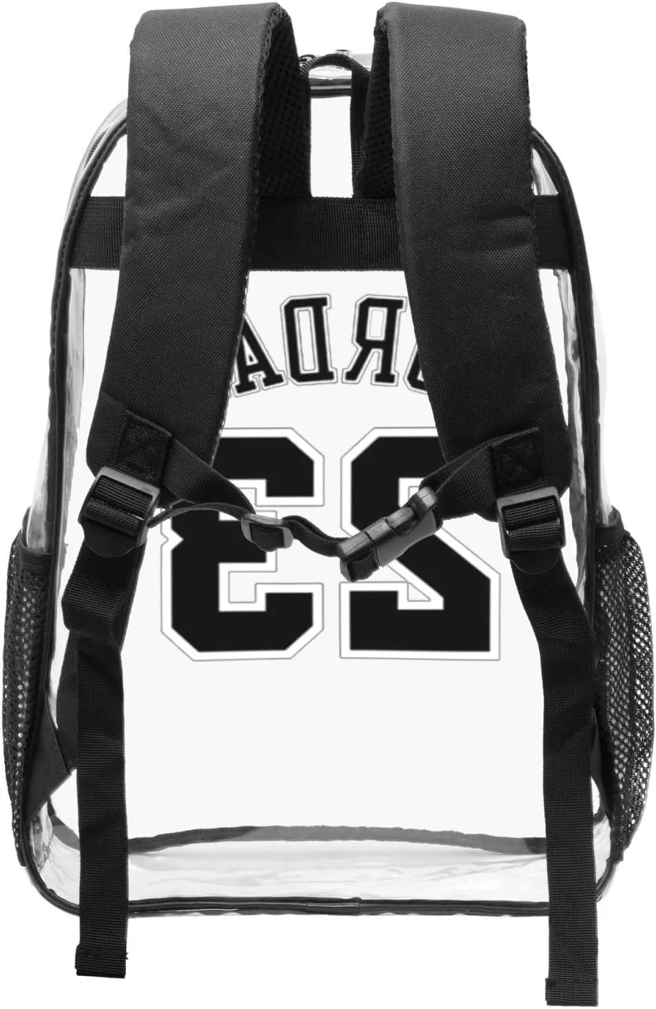 Basketball Goat 23 Transparent Backpack 16 Inch Laptop Backpack Large Capacity Backpack Travel Bag