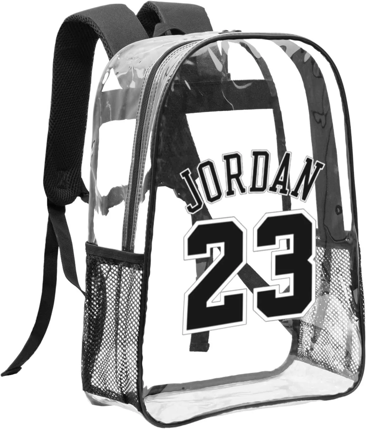 Basketball Goat 23 Transparent Backpack 16 Inch Laptop Backpack Large Capacity Backpack Travel Bag