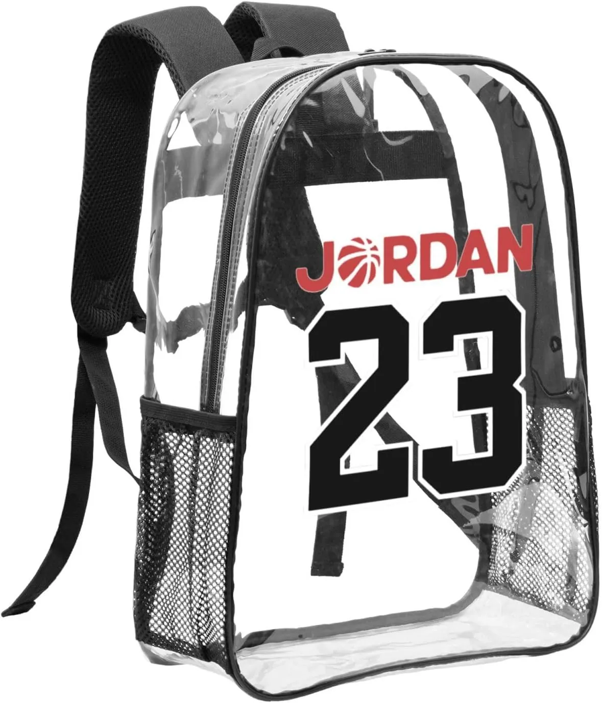 Basketball Goat 23 Transparent Backpack 16 Inch Laptop Backpack Large Capacity Backpack Travel Bag