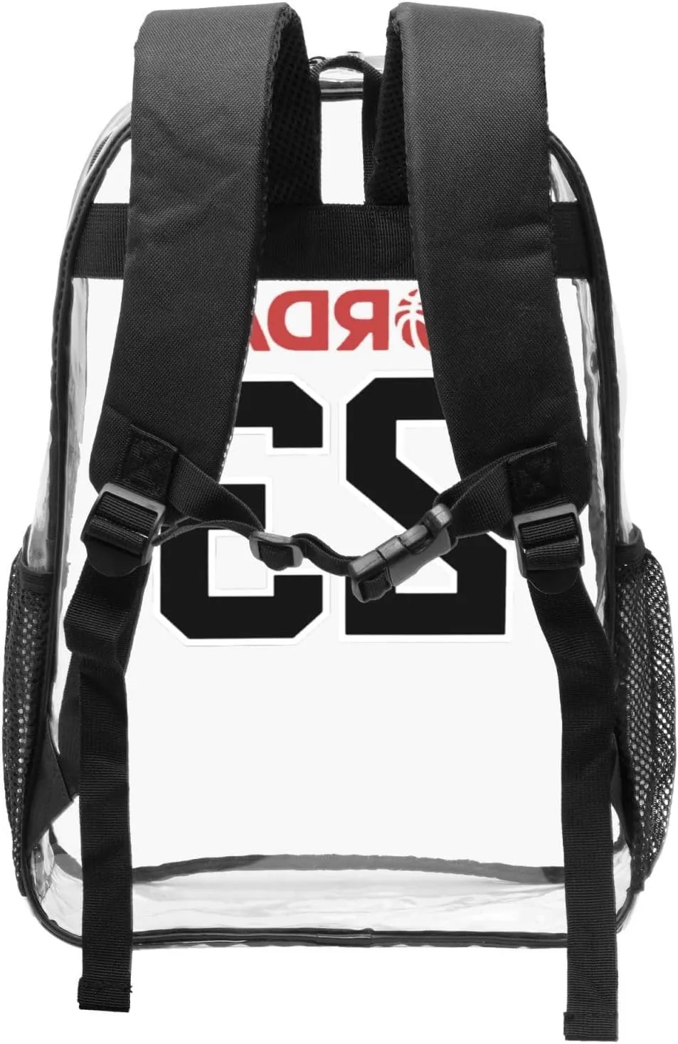 Basketball Goat 23 Transparent Backpack 16 Inch Laptop Backpack Large Capacity Backpack Travel Bag