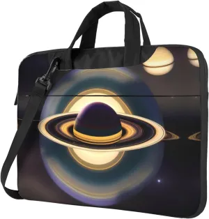 Beautiful Saturn Pattern Laptop Bag - with Soft Interior, Multiple Pockets - Ideal for Men, Travel and Business
