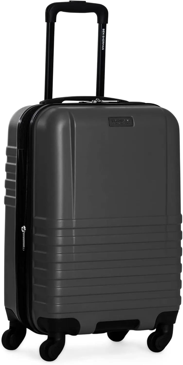 Ben Sherman Hereford Spinner Travel Upright Luggage, Grey, 20-Inch Carry On