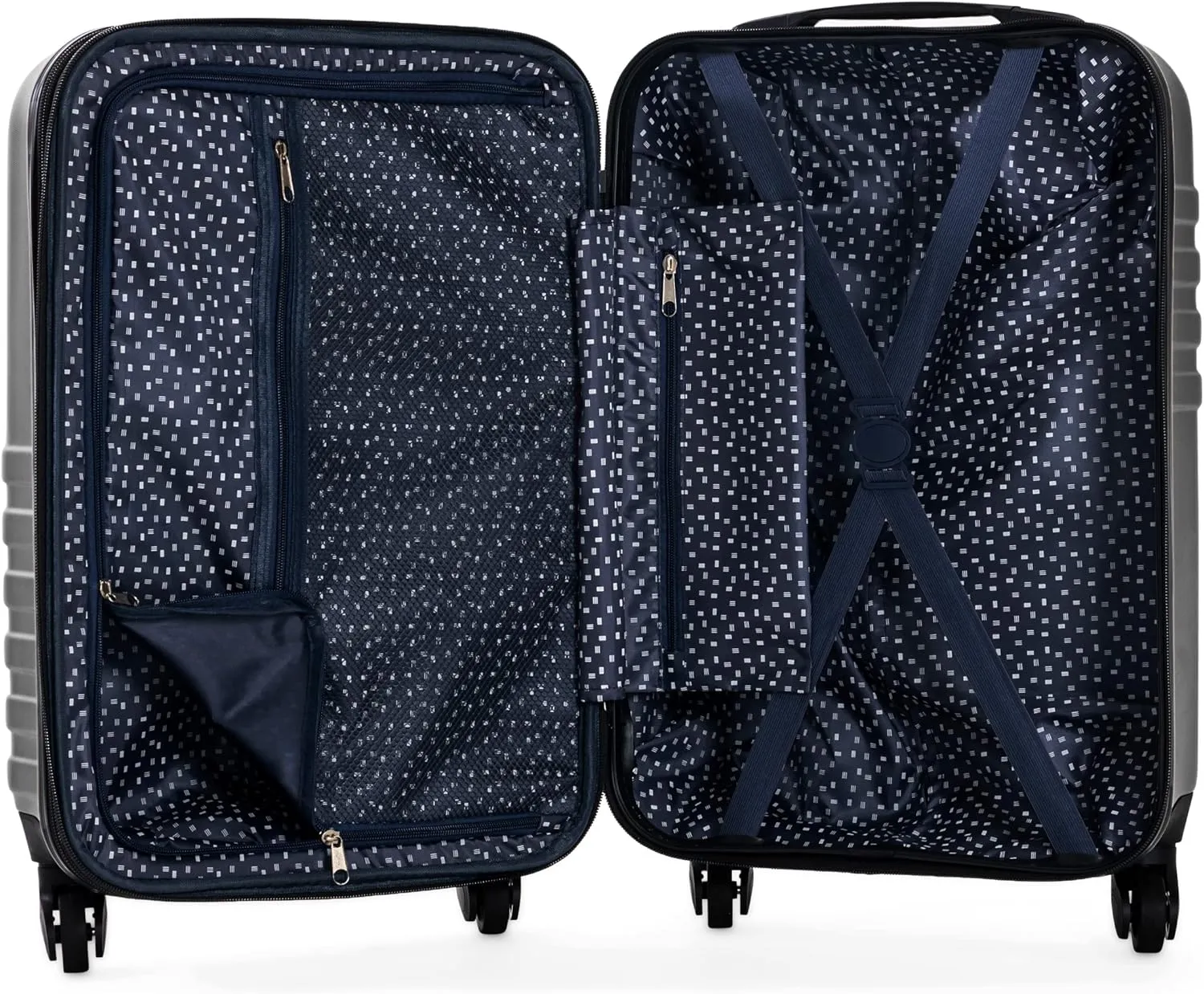 Ben Sherman Hereford Spinner Travel Upright Luggage, Grey, 20-Inch Carry On