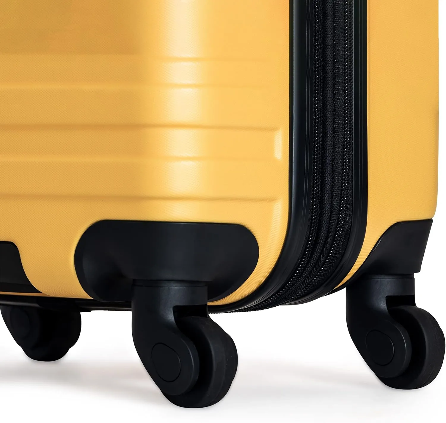 Ben Sherman Hereford Spinner Travel Upright Luggage, Mustard, 24-Inch Checked