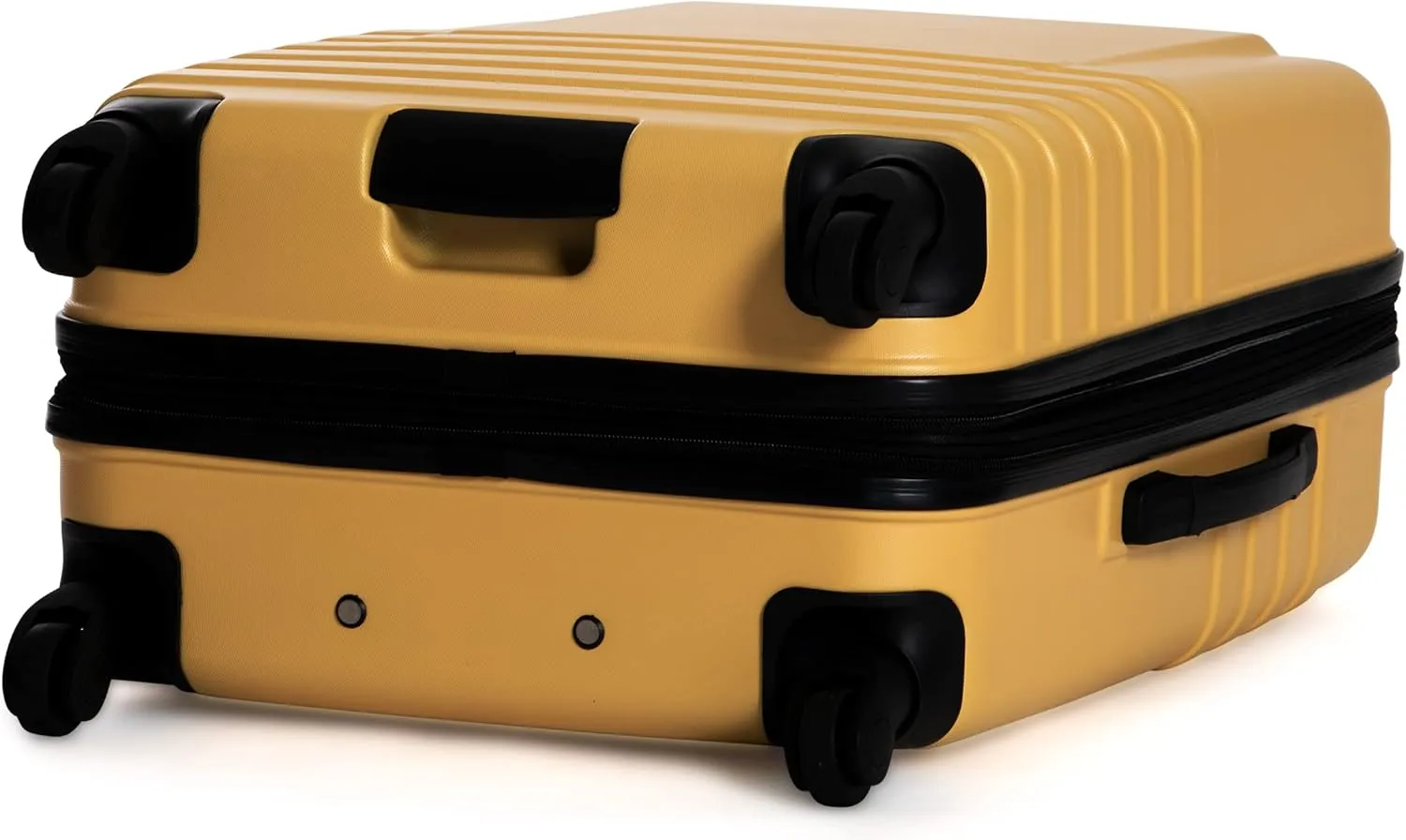 Ben Sherman Hereford Spinner Travel Upright Luggage, Mustard, 24-Inch Checked