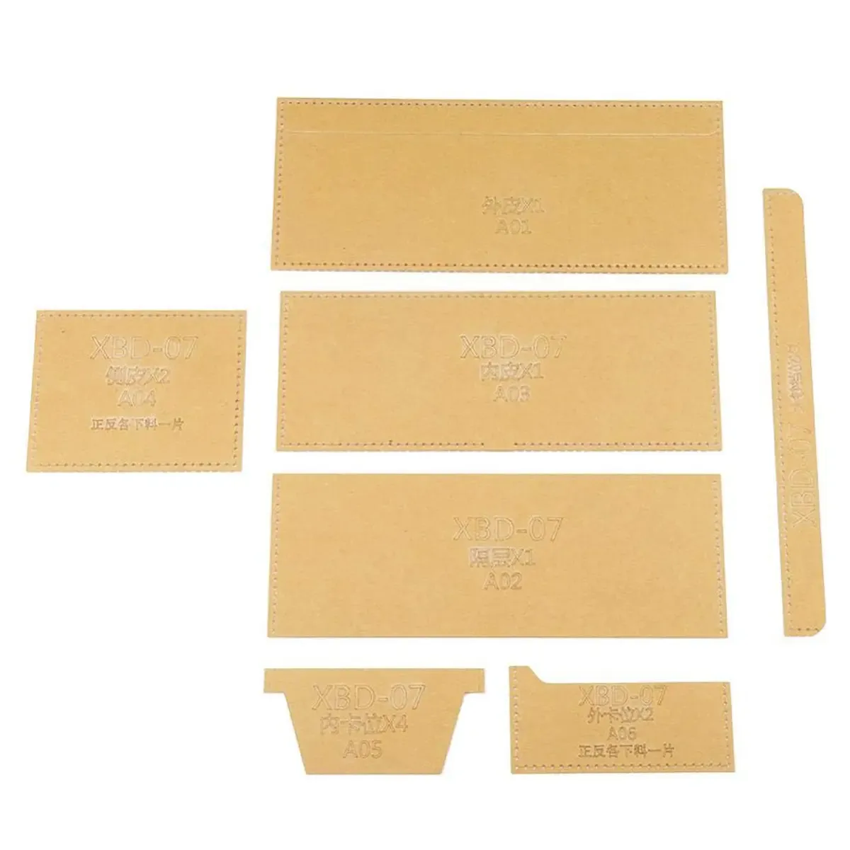 Bifold Leather Wallet Acrylic Template