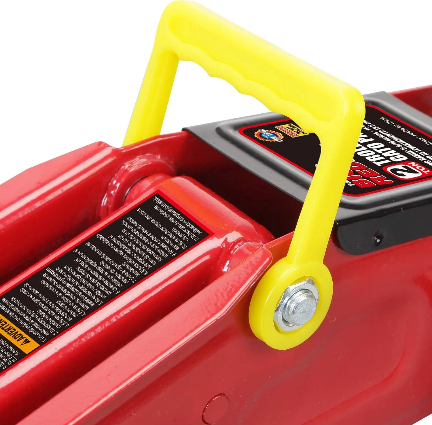 BIG RED T820014S Torin Hydraulic Trolley Service/Floor Jack with Blow Mold Carrying Storage Case, 1.5 Ton (3,000 lb) Capacity, Red