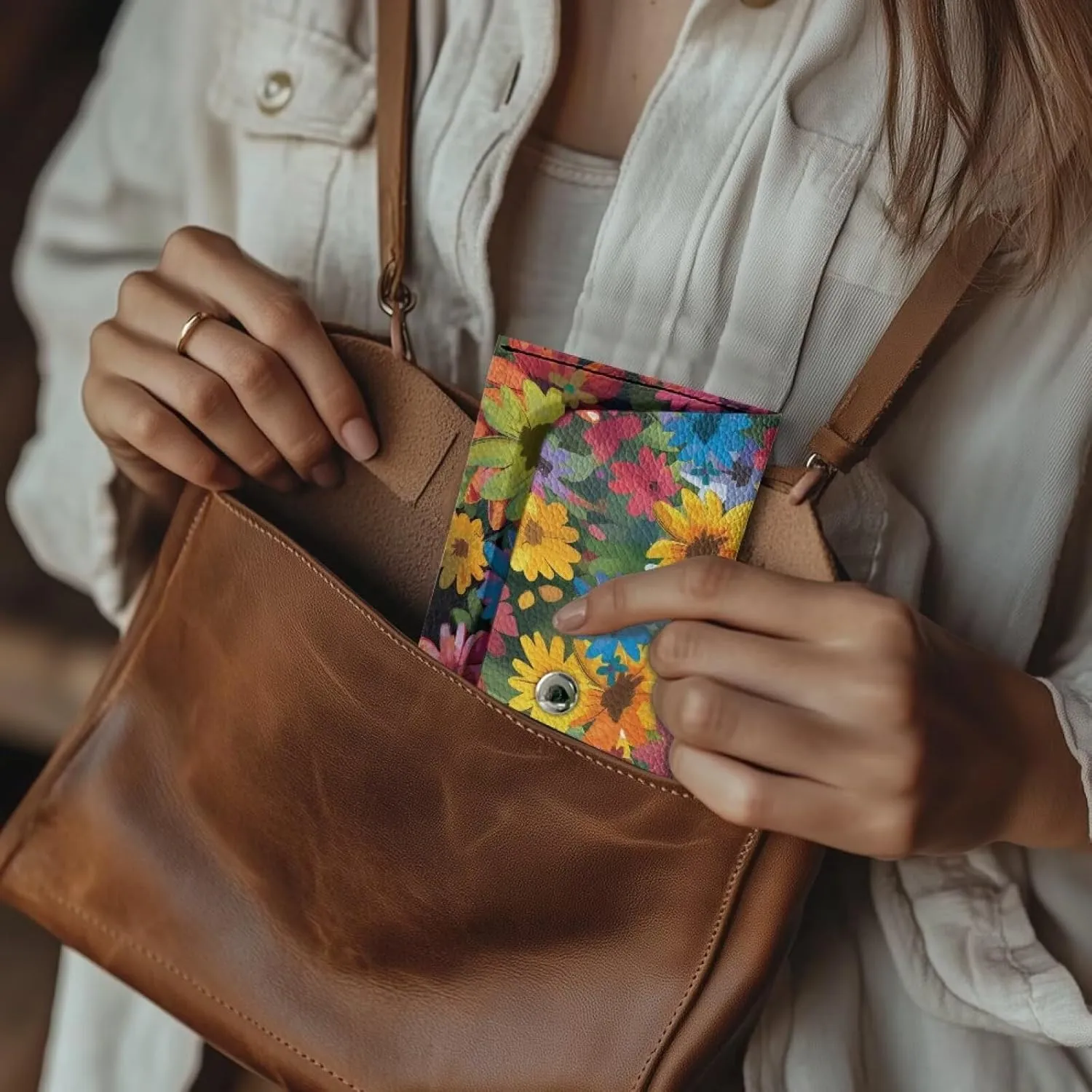 Black Cat Flower Long PU Leather Wallet for Women Cute Cash Clutch Billfold Purse Bag for Ladies Waterproof Long Wallets Pu Leather Travel Card Holder Purse