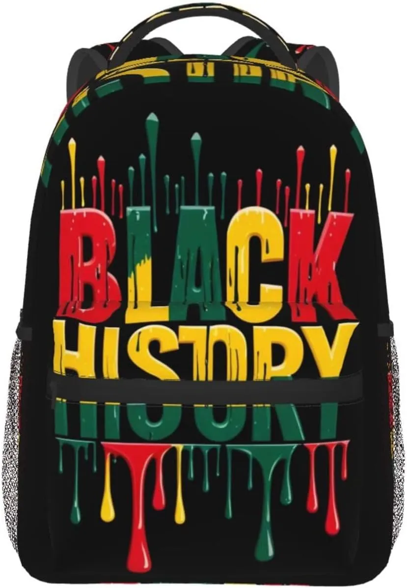 Black History Month Backpack Lightweight Laptop Backpack Casual Daypack Travel Double Shoulder Bag For Women Men