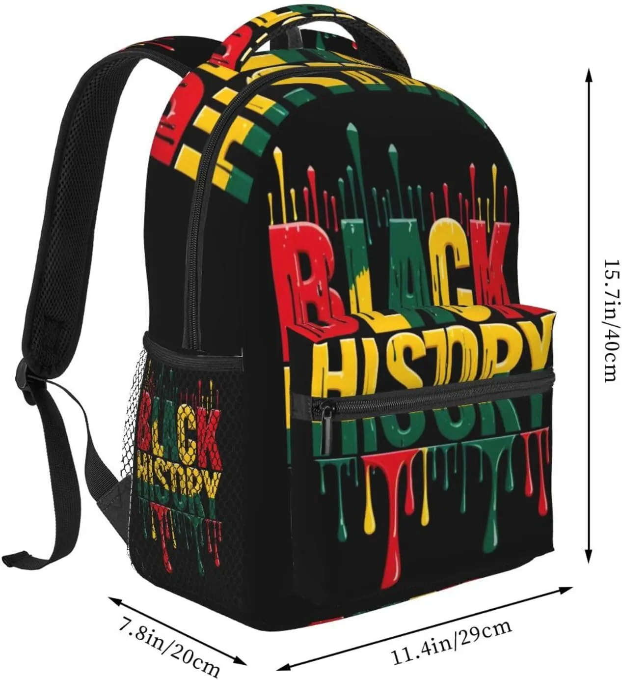 Black History Month Backpack Lightweight Laptop Backpack Casual Daypack Travel Double Shoulder Bag For Women Men