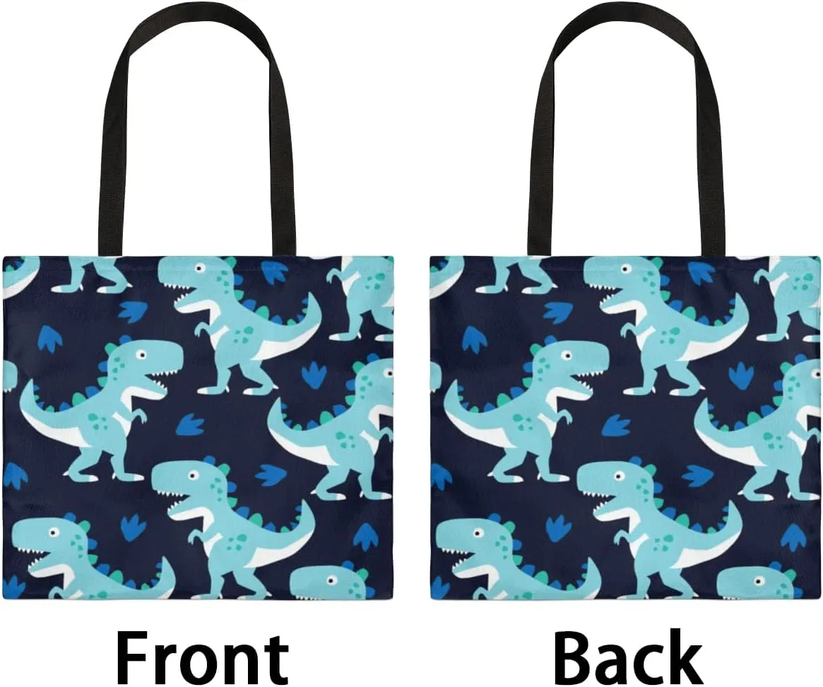 Blue Butterfly Among Sunflowers Canvas Tote Bag for Women Men Stylish Tote Handbag Shoulder Bag Reusable Grocery Bag