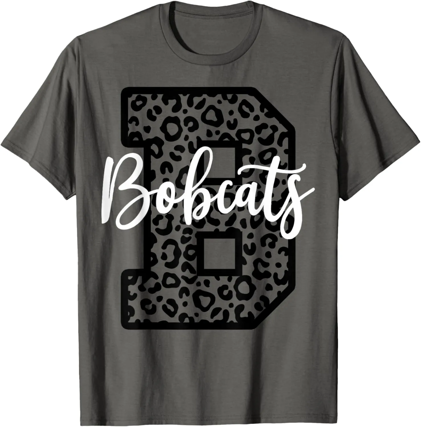 Bobcats School Spirit Leopard Sport Fan Game Day T-Shirt