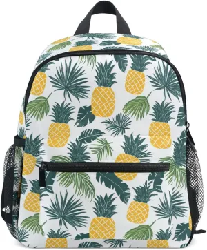Boys Girls Schoolbag Pineapple 3-8Y Preschool Backpack 12 Inch Lightweight Toddler Kids Travel Casual Bookbag