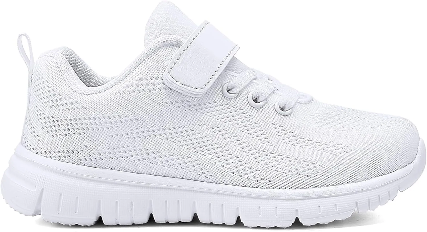 Boys Girls Sneakers Mesh Breathable Casual Lightweight Fashion Tennis Running Sport Primary School Students Athletic Kid Shoes White 11.5 US