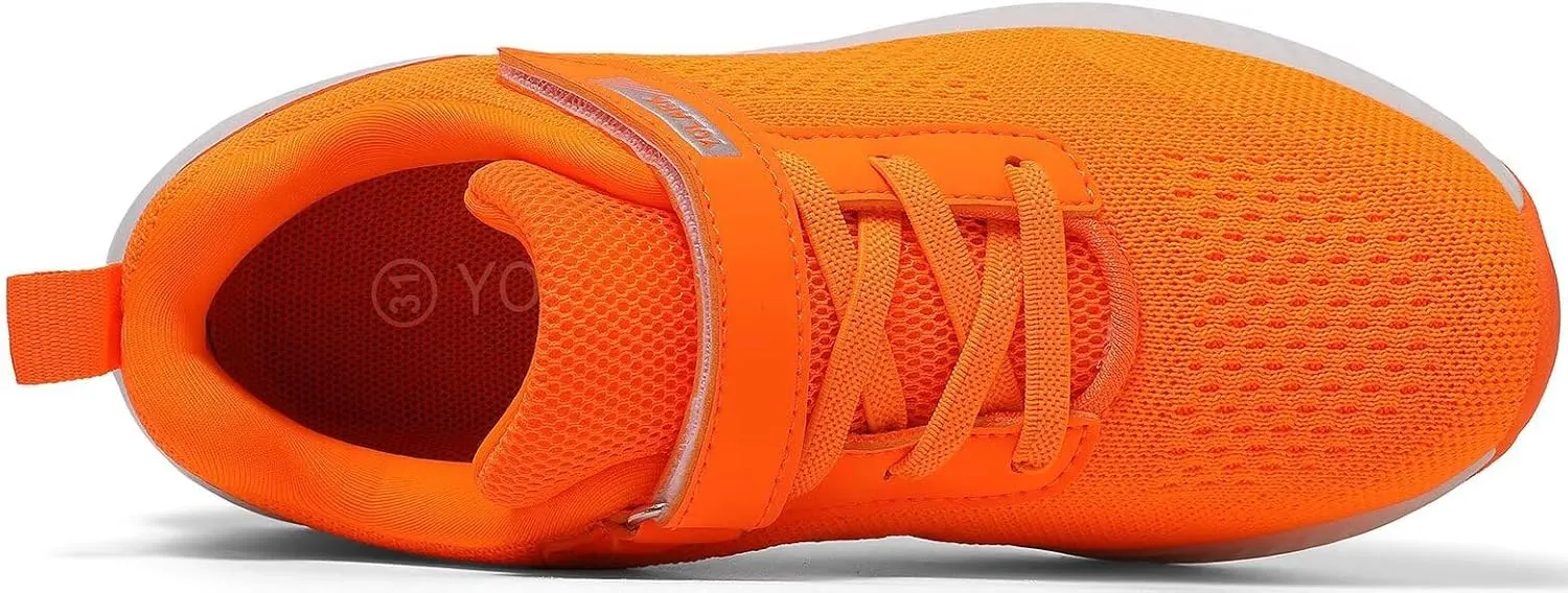 Boys Girls Tennis Shoes Kids Lightweight Breathable Sneakers Non-Slip Running Sport Athletic