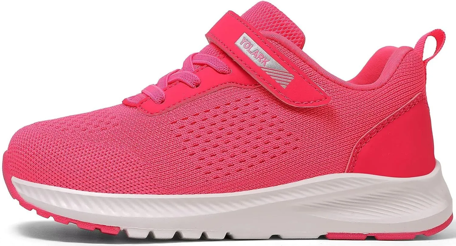 Boys Girls Tennis Shoes Kids Lightweight Breathable Sneakers Non-Slip Running Sport Athletic