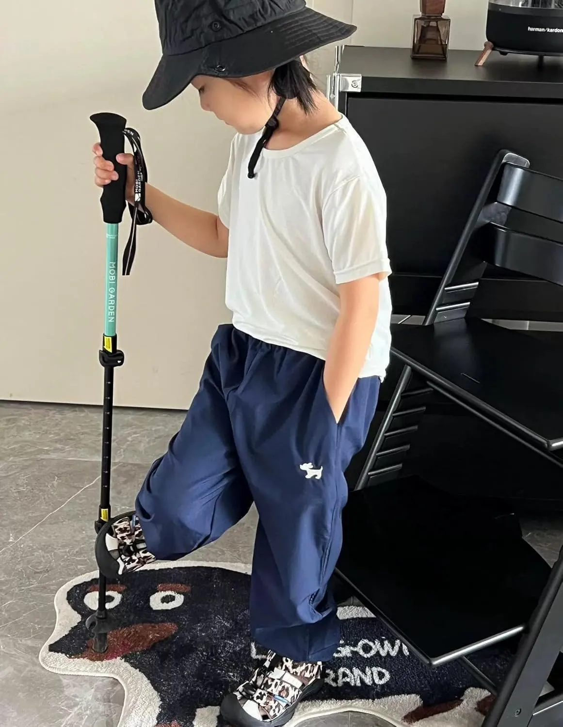 Boys Joggers Pants Youth Quick-Dry Lightweight Athletic Hiking Gym School Pants with Pockets Sweatpants Clothes 3-12Y