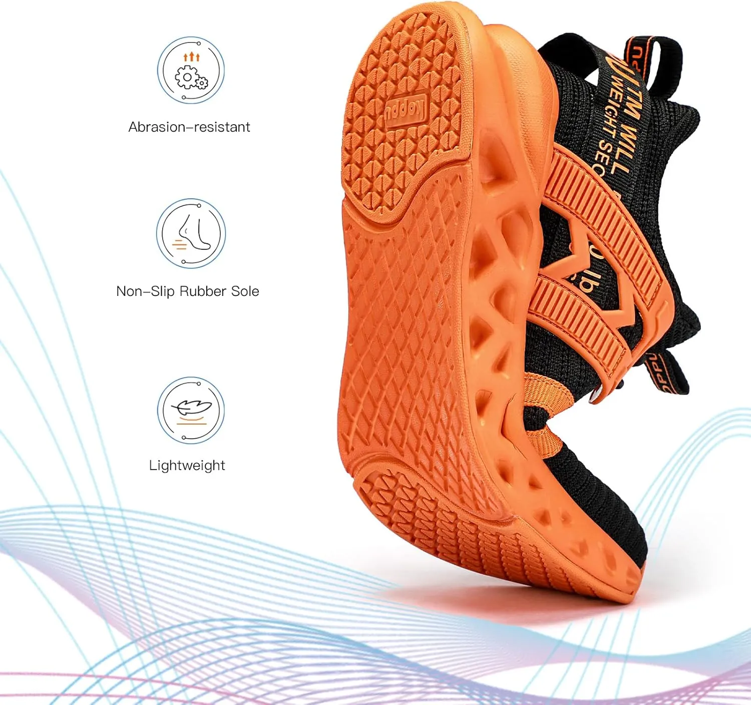 Boys Tennis Shoes Girls Kids Slip on Sneakers Lightweight Running Shoes for Athletic Walking