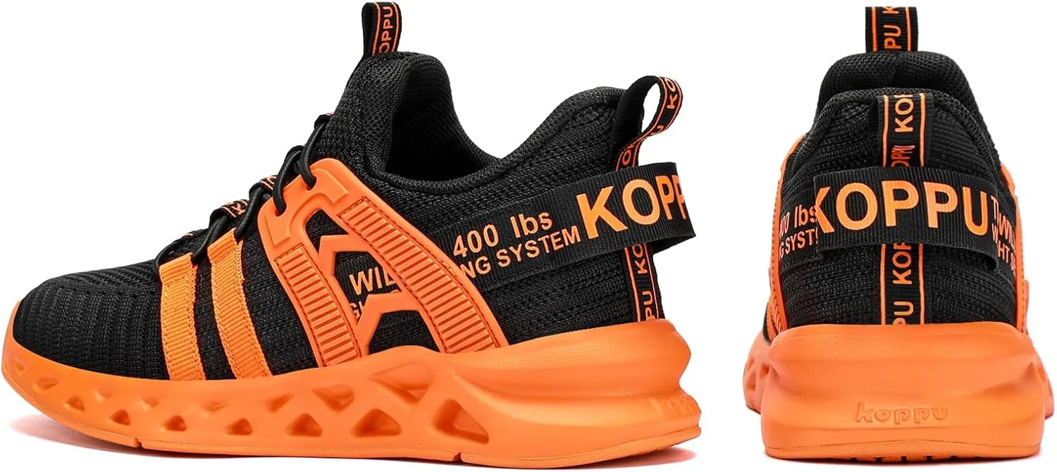 Boys Tennis Shoes Girls Kids Slip on Sneakers Lightweight Running Shoes for Athletic Walking