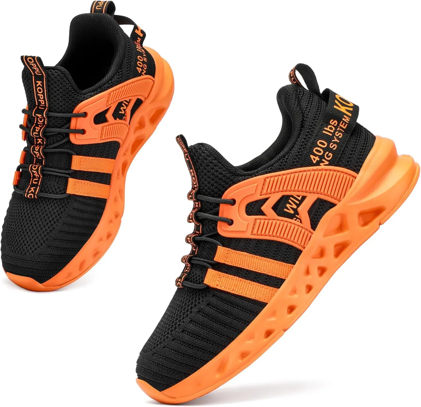 Boys Tennis Shoes Girls Kids Slip on Sneakers Lightweight Running Shoes for Athletic Walking