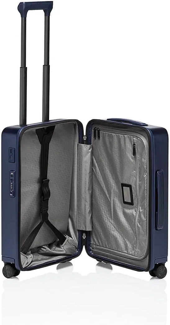Bric's PORSCHE DESIGN 21" Spinner Carry-On Luggage - Roadster Travel Suitcase with Wheels for Men and Women - Dark Blue Matte