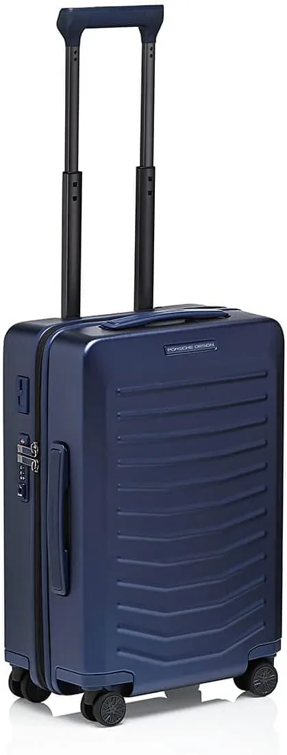 Bric's PORSCHE DESIGN 21" Spinner Carry-On Luggage - Roadster Travel Suitcase with Wheels for Men and Women - Dark Blue Matte
