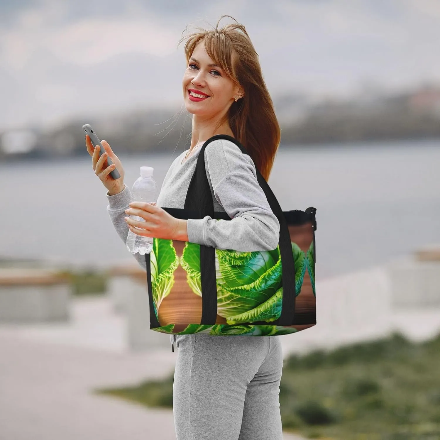 Bright Cabbage Travel Bags, Weekender Carry On For Women, Sports Gym Bag, Workout Duffel Bag,Overnight