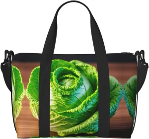Bright Cabbage Travel Bags, Weekender Carry On For Women, Sports Gym Bag, Workout Duffel Bag,Overnight