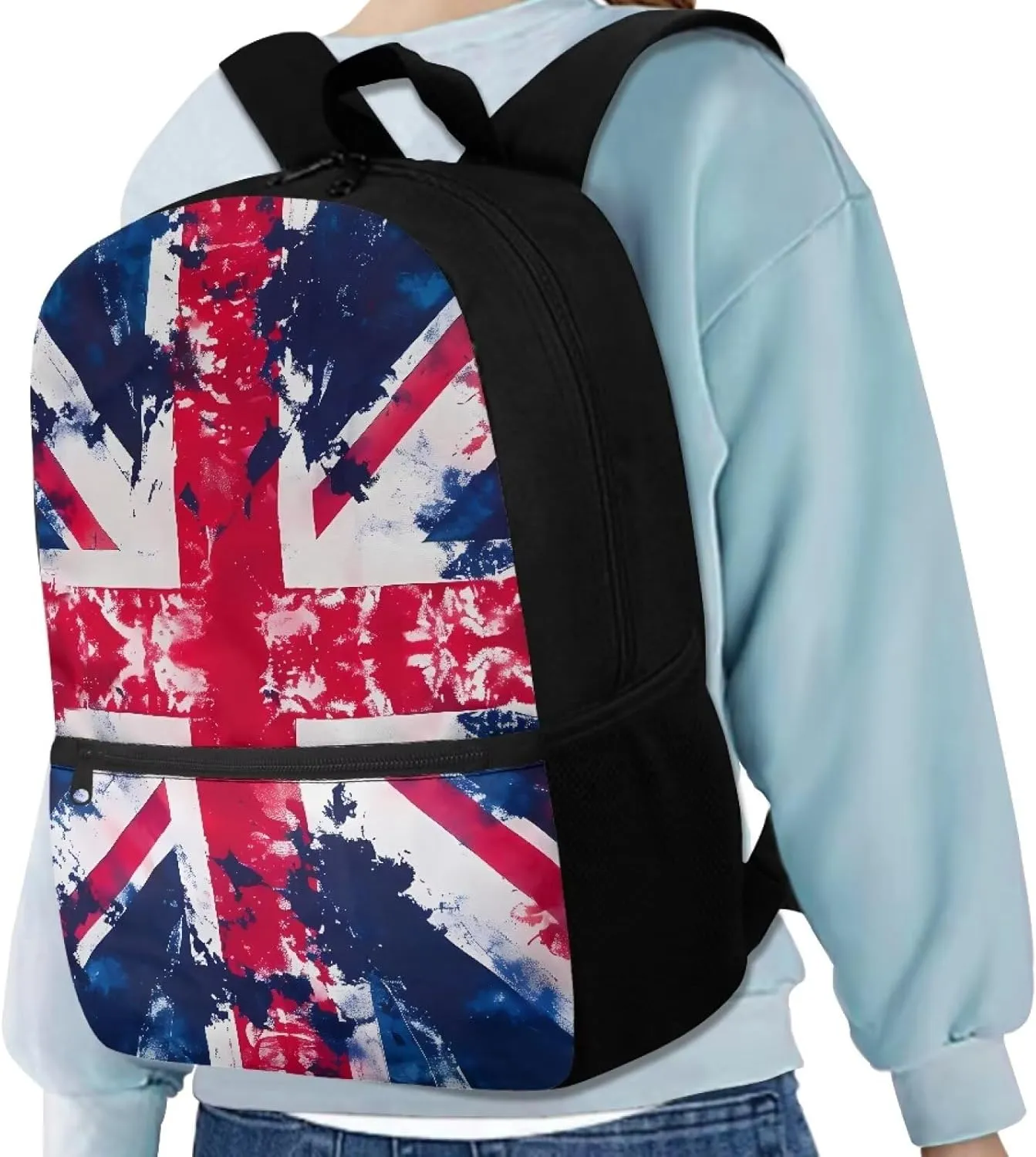 British Flag Print Kids Backpack Girls Boys Bookbags for Preschool, Lightweight School Backpack for Primary Elementary Kindergarten