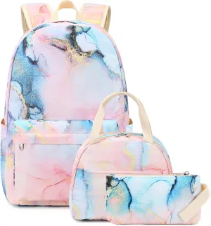 BTOOP Girls School Backpack Galaxy Schoolbag Laptop Bookbag Insulated Lunch Tote Bag Purse Teens Boys Kids