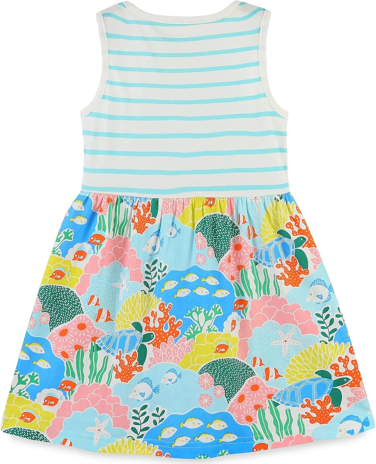 Bumeex Toddler Girls Clothes Cotton Short Sleeve Casual Girls Dresses for Kids 2-7 Years