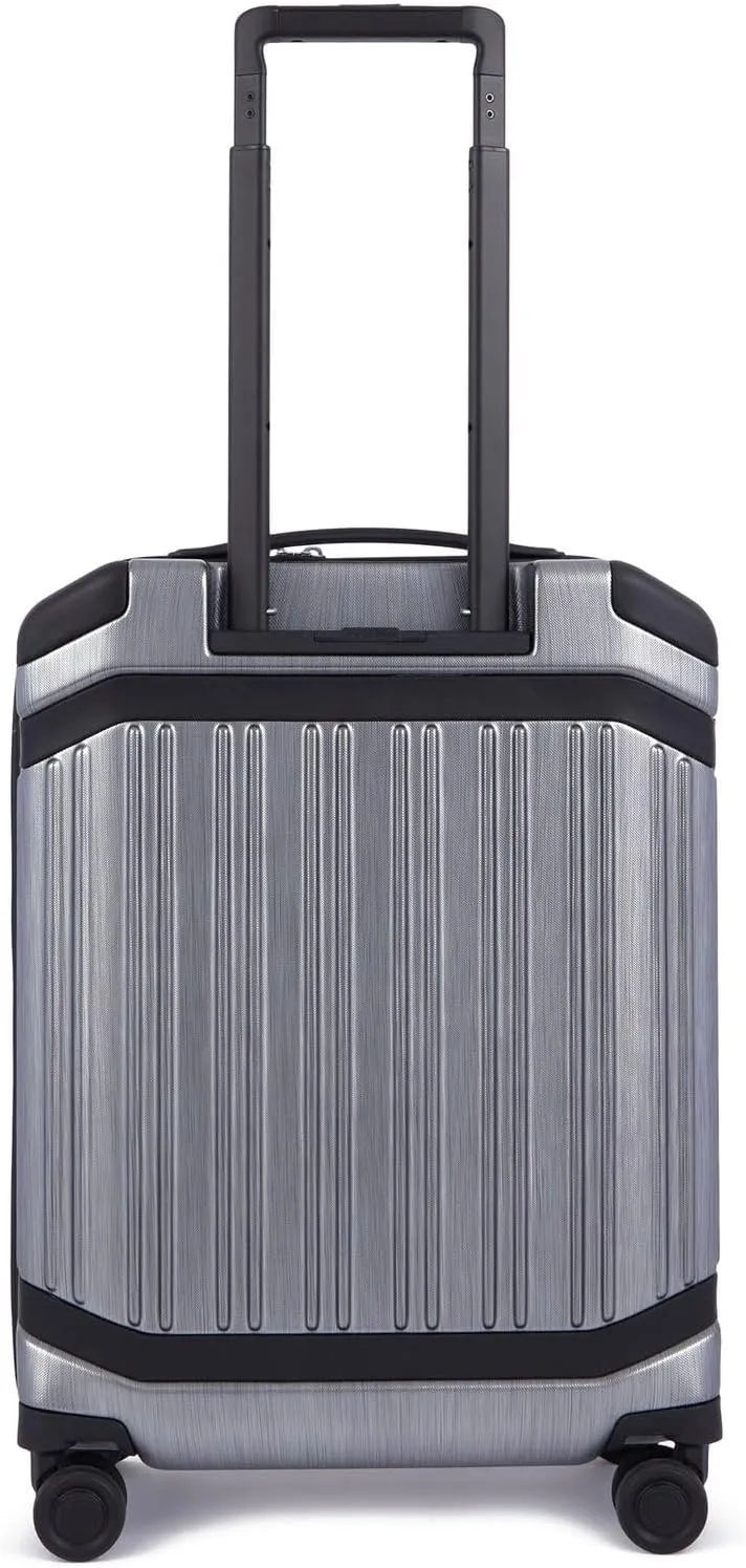 Cabin Trolley Leather and Polycarbonate Size TU, Graphite-black, One Size
